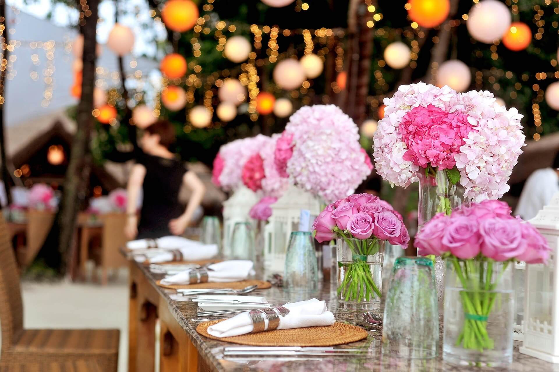 Table styling and centerpieces for Edmonton events
